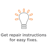 Get repair instructions for easy fixes